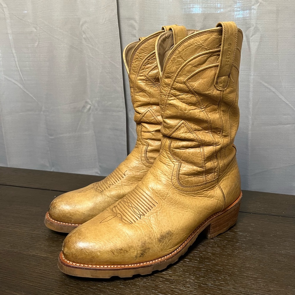 Tecovas Bandera Cowboy Boots Bison Leather sz13D